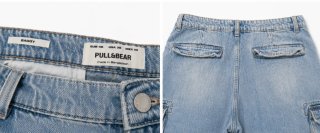 Pantalón vaquero cargo Pull&Bear Baggy azul