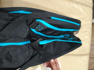 Paletero Adidas Negro y Turquesa