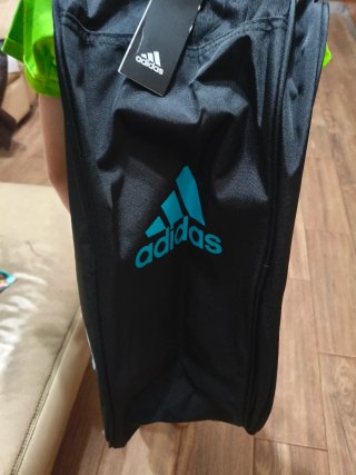Paletero Adidas Negro y Turquesa