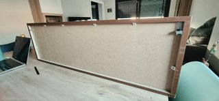 Módulo alto madera y cristal 1m