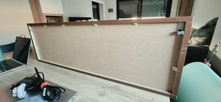Módulo alto madera y cristal 1m