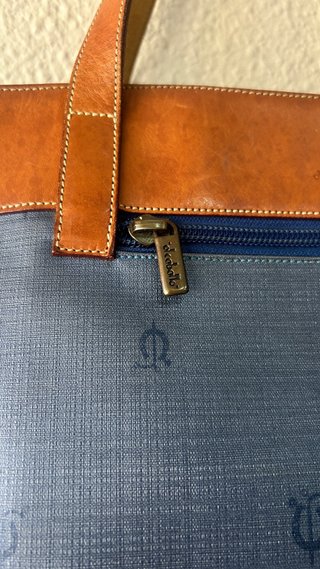 Bolso El Caballo azul y marrón
