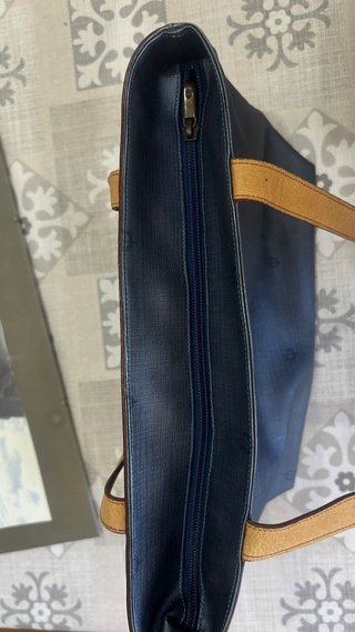 Bolso El Caballo azul y marrón