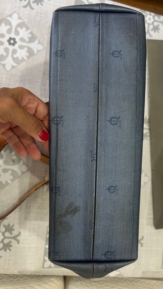 Bolso El Caballo azul y marrón