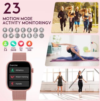 NUEVO Reloj Inteligente Mujer Bluetooth IP67
