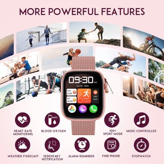NUEVO Reloj Inteligente Mujer Bluetooth IP67