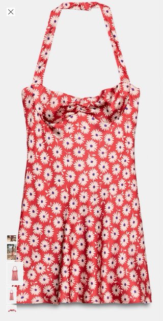 Vestido flores Zara