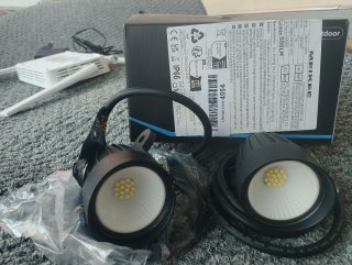 Foco LED Exterior Negro