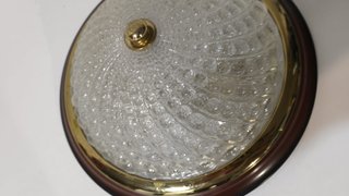 Lámpara Techo Vintage Cristal Relieve
