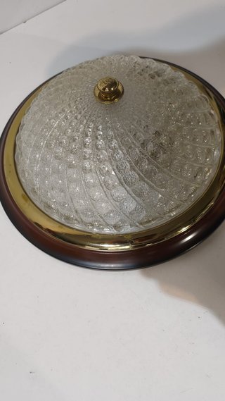 Lámpara Techo Vintage Cristal Relieve