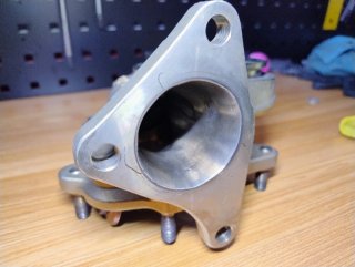 Carcasa escape inox S304 para turbo Subaru STI