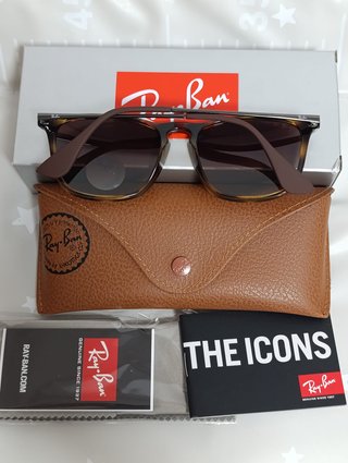 CHRIS RB4187 MARRON BRILLO ORIGINAL POLARIZADA