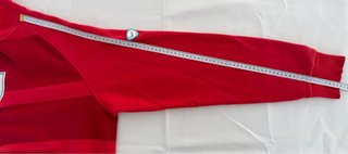 Sudadera Nike vintage fútbol Y2K roja Nº10 bordada