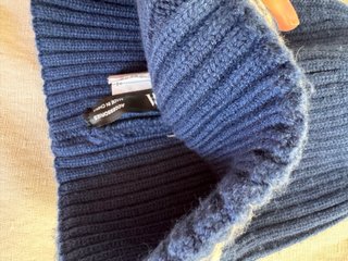 Gorro infantil azul y blanco talla 8