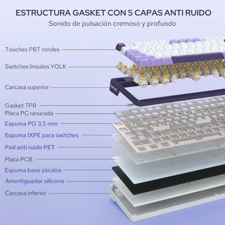 NUEVO! K745 Pro Teclado Mecánico Gaming Tri Modo