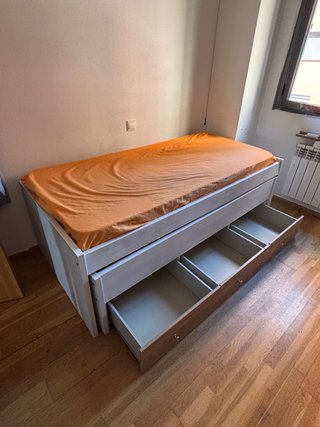 Cama nido madera con cajones