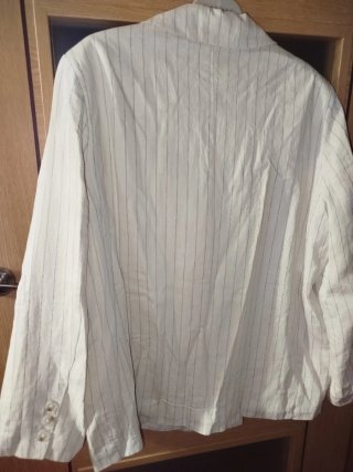 Blazer Milano Rayas Beige Talla XXL