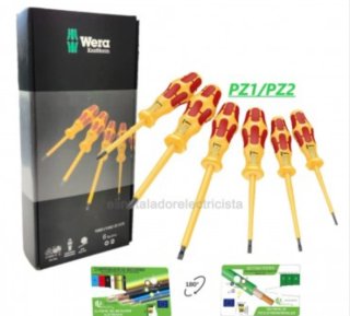 Juego Destornilladores Wera Kraftform PZ1/PZ2