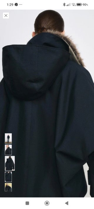 Trench Zara cuello pelo ZW Colección