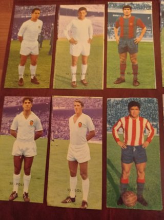 36 cromos fútbol Ruiz Romero 1968-69