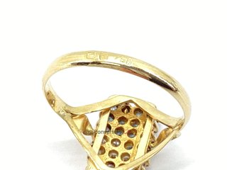 anillo oro 18k con piedra