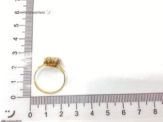 anillo oro 18k con piedra
