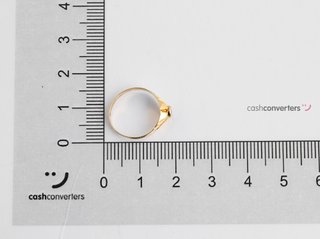 sello oro 18k con piedra con circonita