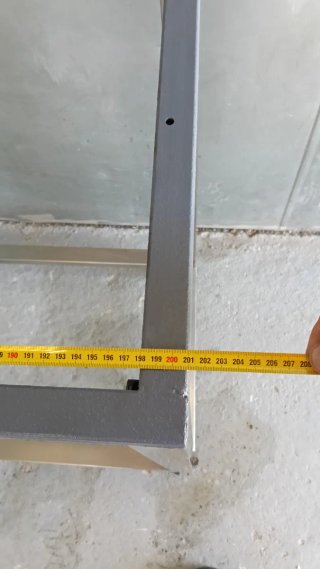 Estructura mesa trabajo 6 patas inox