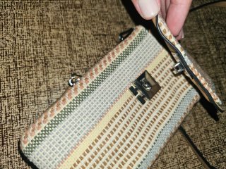 Bandolera para móvil tejida