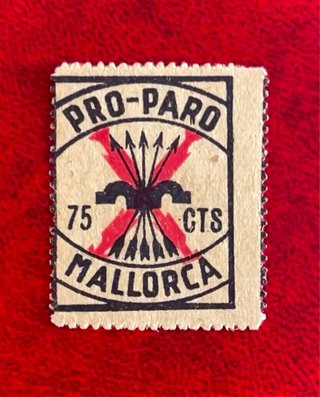 Curioso sello Guerra Civil Mallorca “Pro paro”