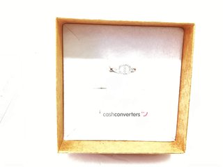 anillo plata 925mm con piedra con circonita