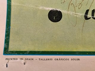 Cartel Toros 1981 Firmado PAQUIRRI y ESPARTACO