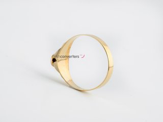 sello oro 18k con piedra con circonita