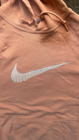 Felpa con Cappuccio Nike Rosa XL Originale