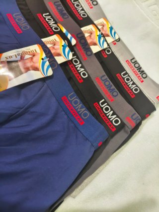Pack 12 Calzoncillos de Algodon UOMO Talla XL
