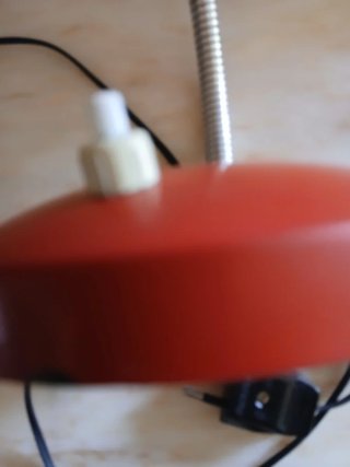 Lámpara Escritorio Vintage Roja Flexo Retro 70/80
