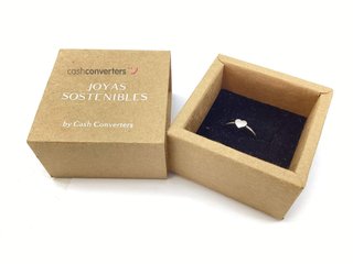 anillo oro 18k con circonita