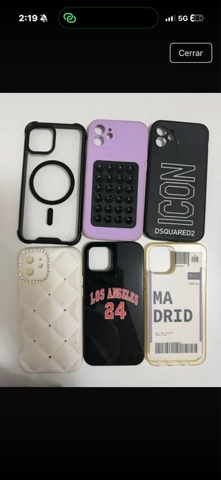 Pack 6 Fundas iPhone 12