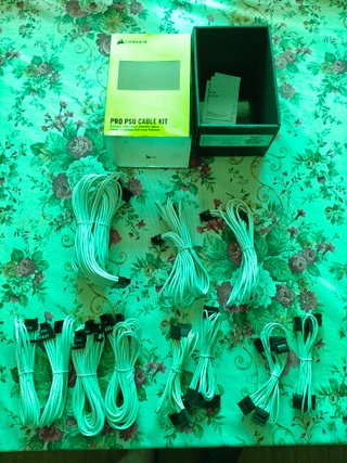 Pack Cables Corsair Type 4 Blanco + 12VHPWR + Xtra