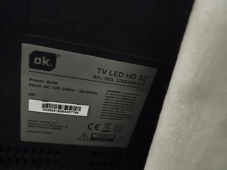 Televisor OK 32" Negro