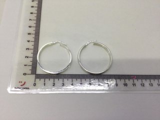 argollas plata 925mm
