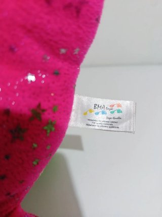 Juguete peluche dragón rosa con estrellas 25 cm