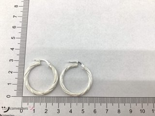 argollas plata 925mm