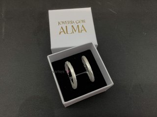 argollas plata 925mm