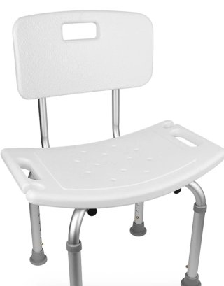 Silla de ducha ajustable ligera