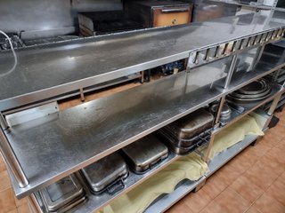 Estantería sobremesa acero inoxidable