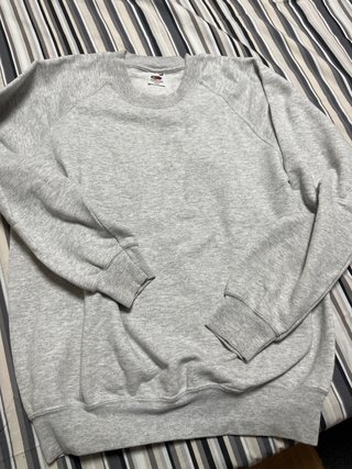 Sudadera Fruit of the Loom Gris Talla S