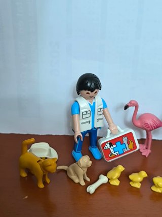 Playmobil veterinarios con animales