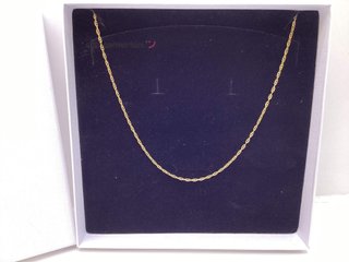 cadena oro 18k 25.5cm