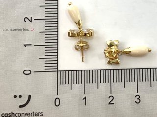 pendientes oro 18k con piedra